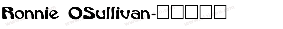 Ronnie OSullivan字体转换